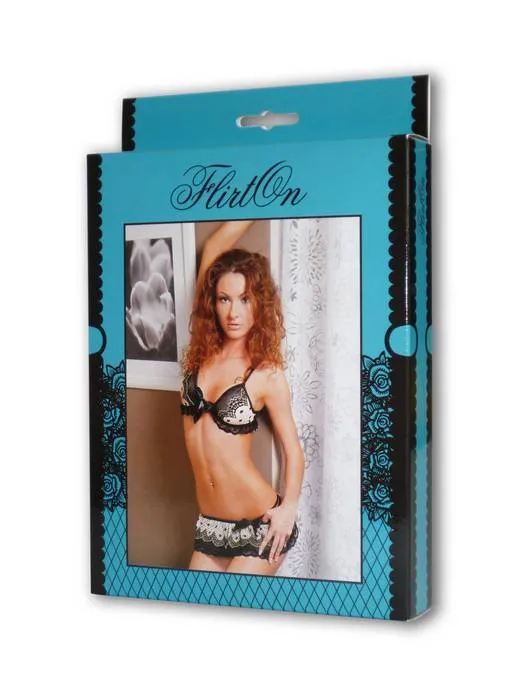 Эротическое комплект sharon flirton, черно-белый (46-48) в Севастополе