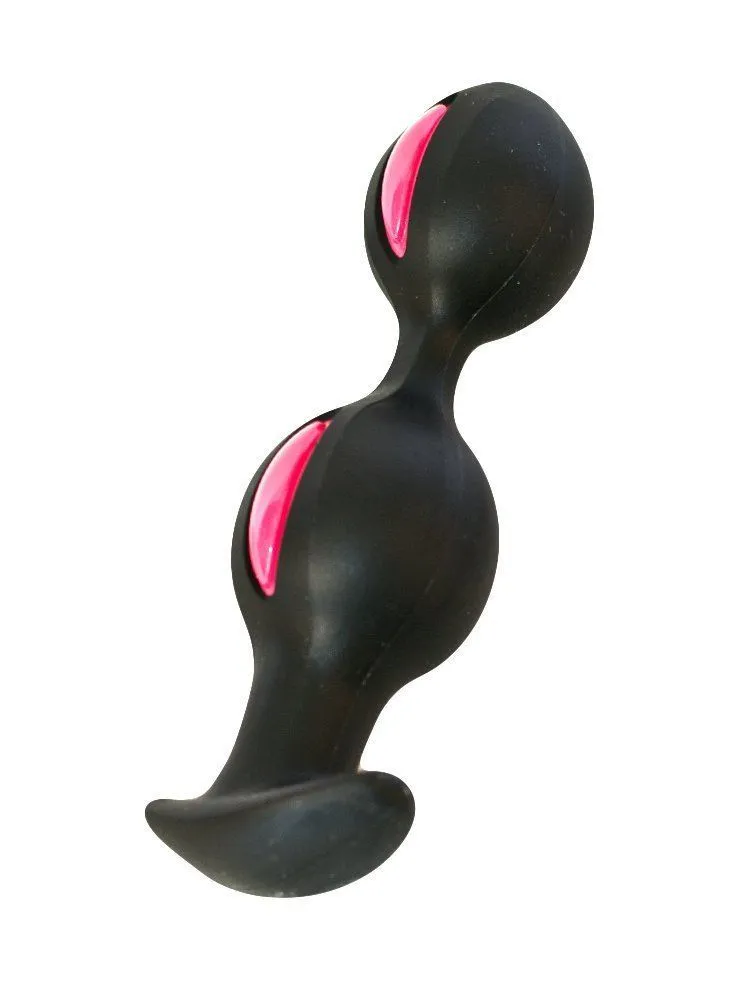 анальные шарики fun factory b balls, черно-малиновые в Севастополе