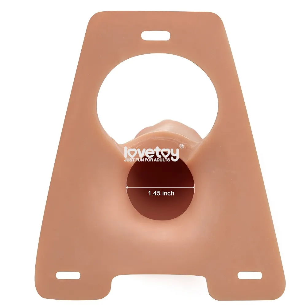 страпон-насадка полый ingen hollow big 21,5см, телесный в Севастополе