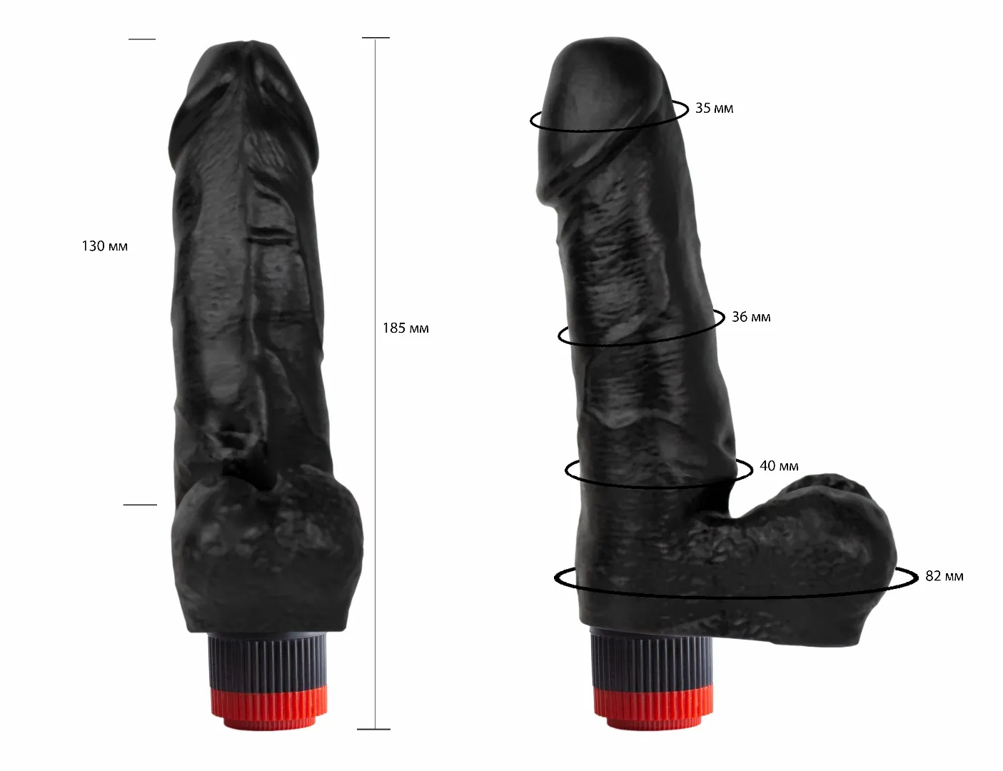 вибромассажер черный  411600ru в Севастополе