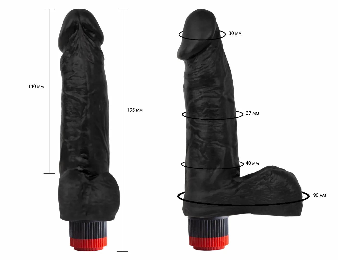 вибромассажер черный  411700ru в Севастополе