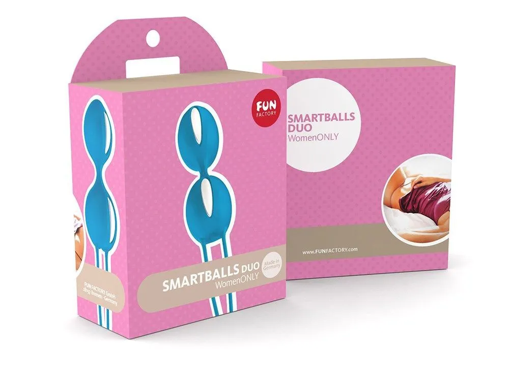 вагинальные шарики fun factory smartballs duo, ярко-голубые в Севастополе
