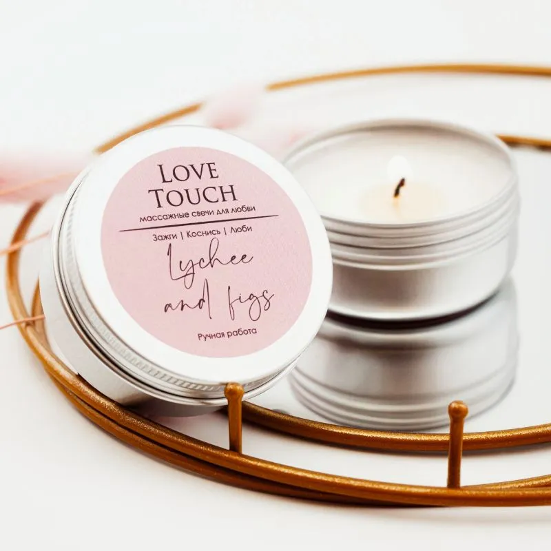 свеча массажная love touch личи и инжир, 50 мл в Севастополе