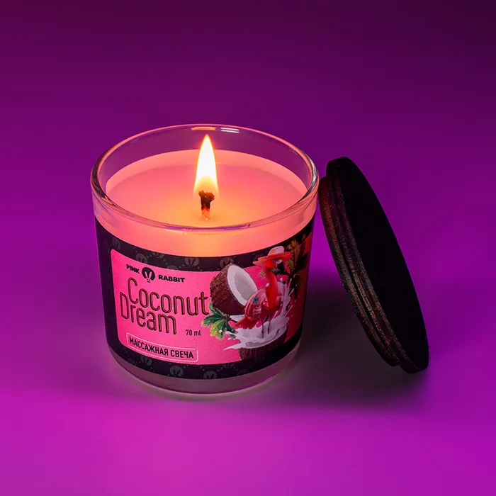 массажная свеча pinkrabbit coconut dream, 70 мл в Севастополе