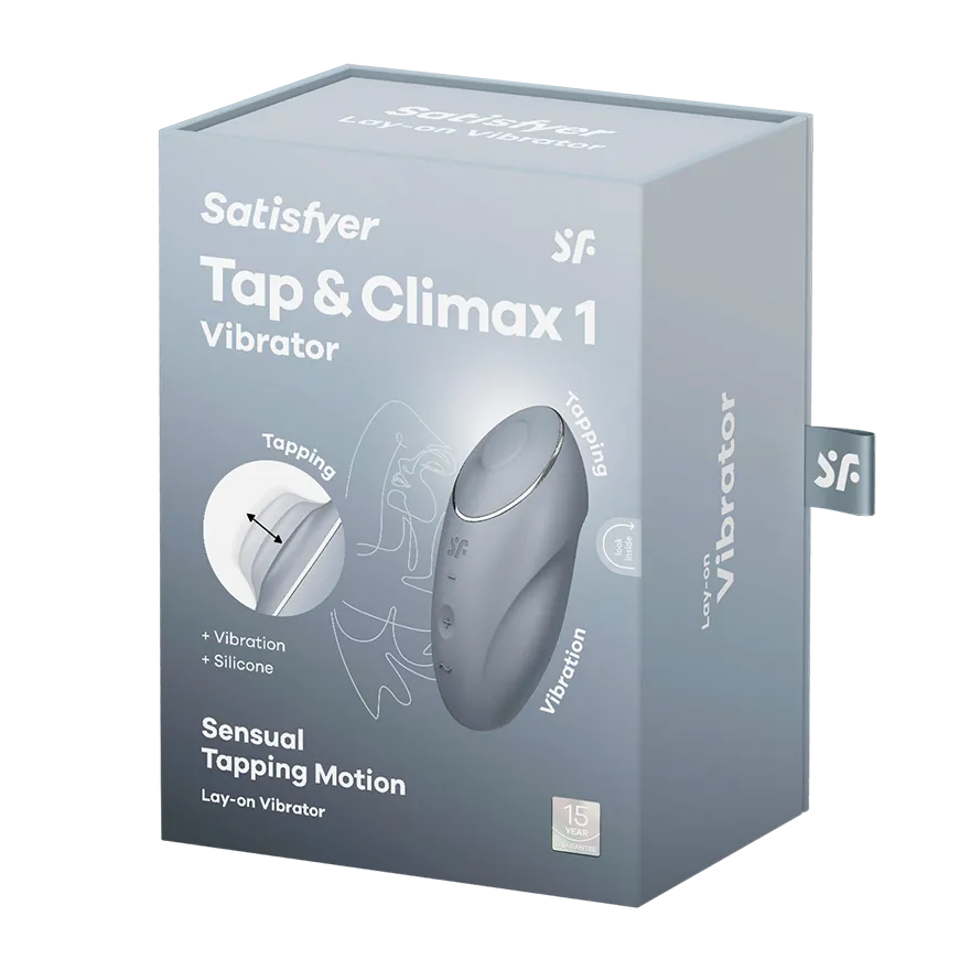 пульсирующий массажер satisfyer tap&climax 1 gray-blue 046020sa в Севастополе