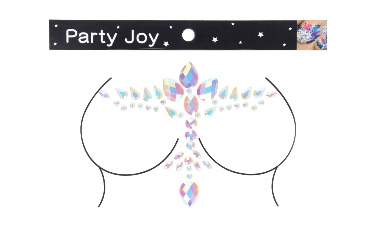 декоративное украшение (камни) на клеевой основе body jewelry stickers - chest - glow in the dark - в Севастополе