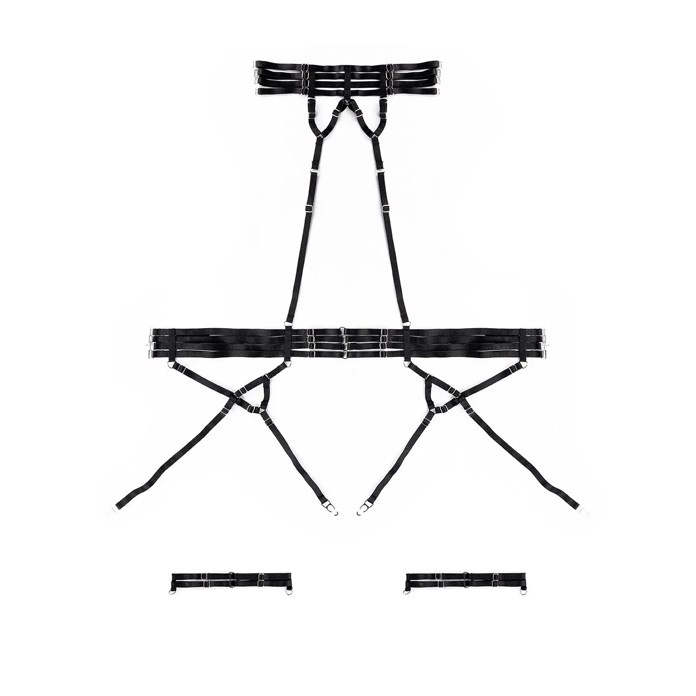 портупея pinkrabbit bandage elastic, чёрный в Севастополе