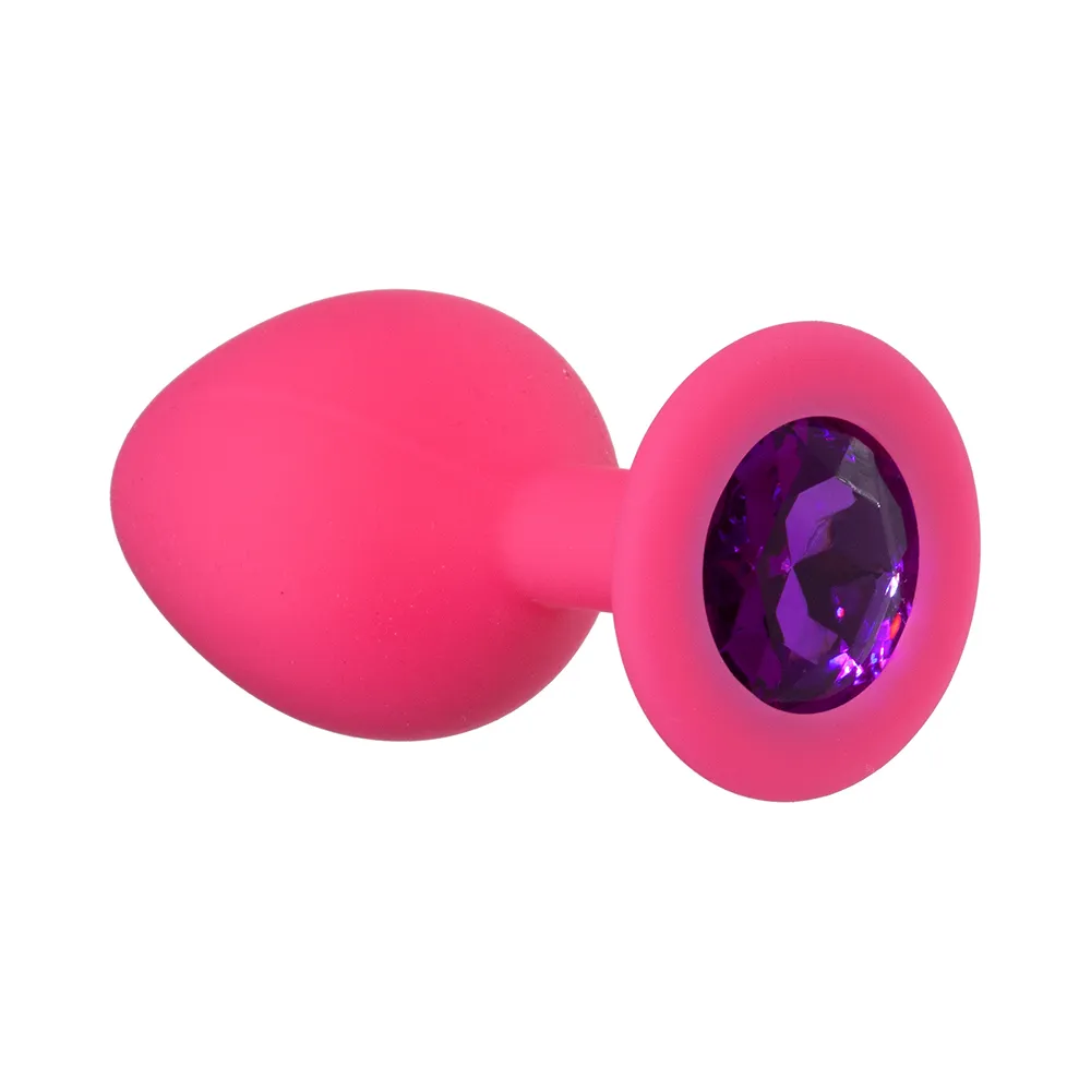 анальная пробка emotions cutie medium pink dark purple crystal 4012-02lola в Севастополе