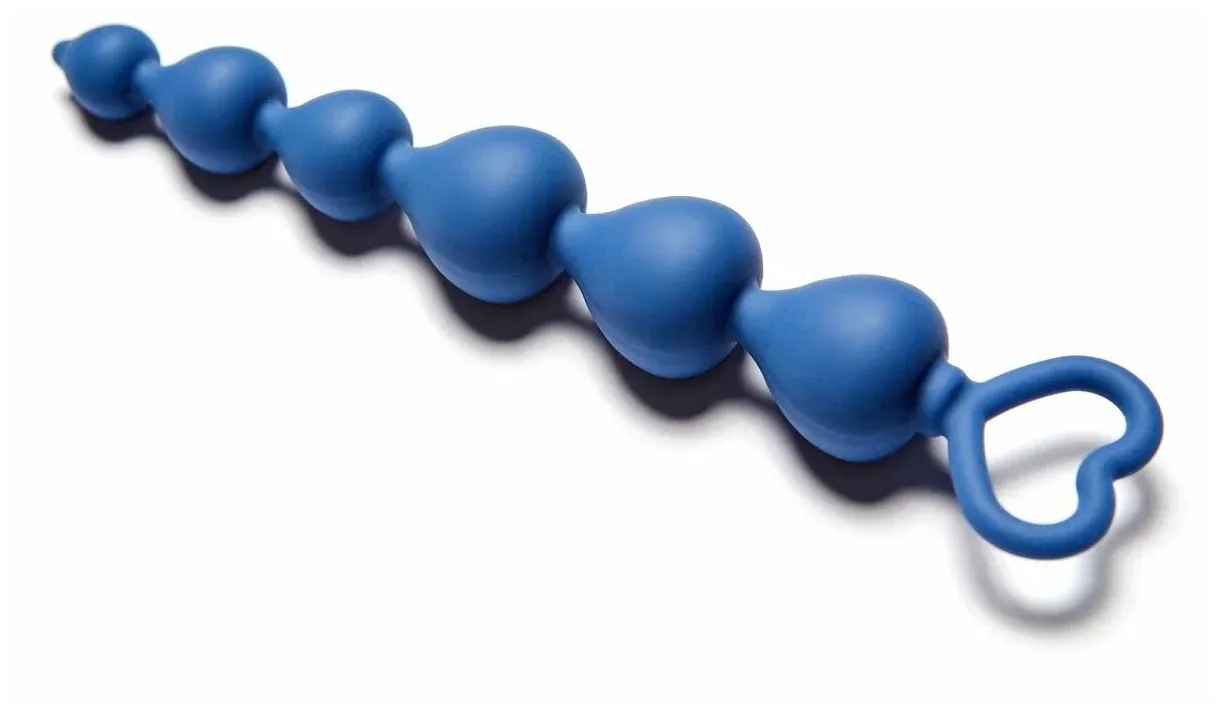 анальная цепочка heart ray, цвет кобальт в Севастополе