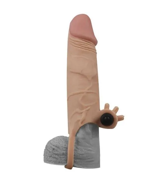 насадка на член lovetoy pleasure x-tender 7 inch, с вибрацией в Севастополе