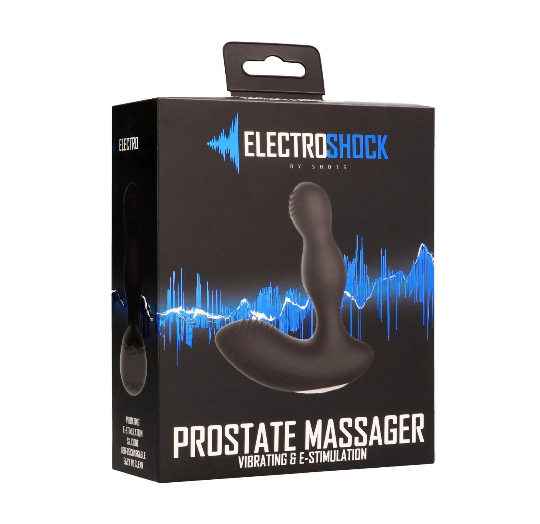 стимулятор простаты с электростимуляцией shots media electroshock prostate massager, черный в Севастополе