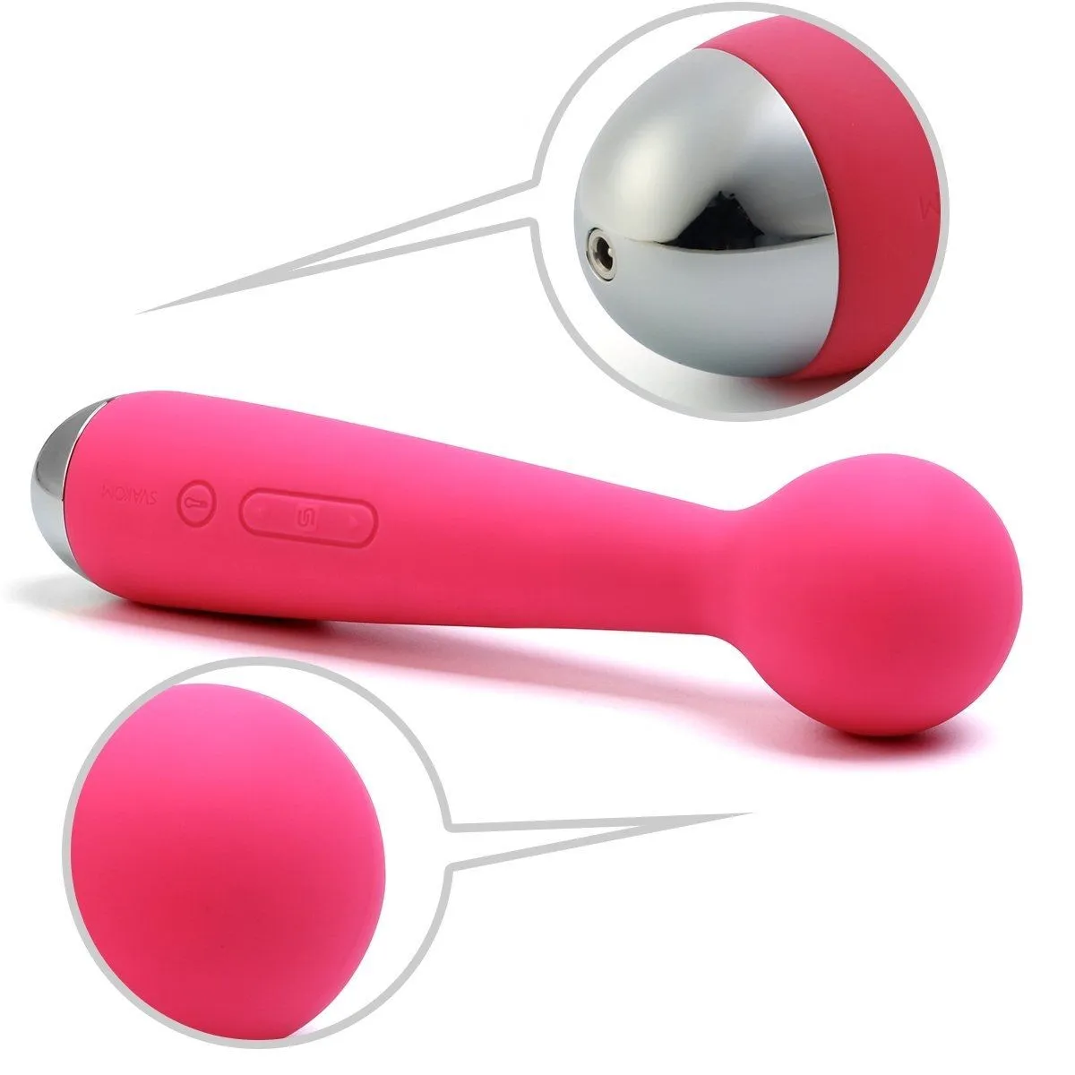 универсальный массажер с насадкой svakom emma, розовый в Севастополе