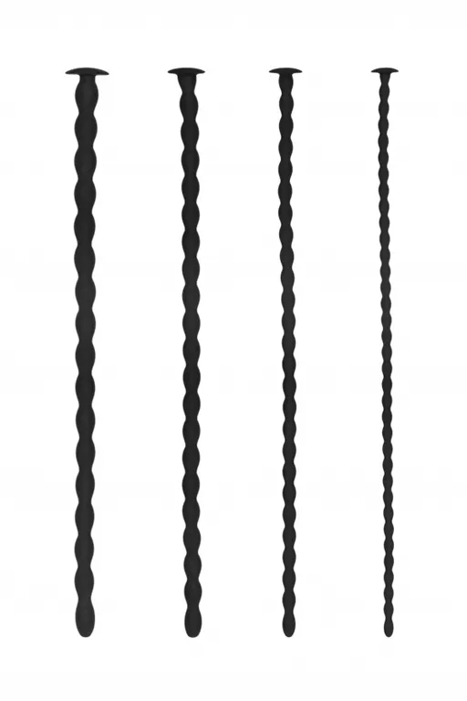 набор из четырех стимуляторов уретры (струн) silicone spiral screw plug set - advanced в Севастополе
