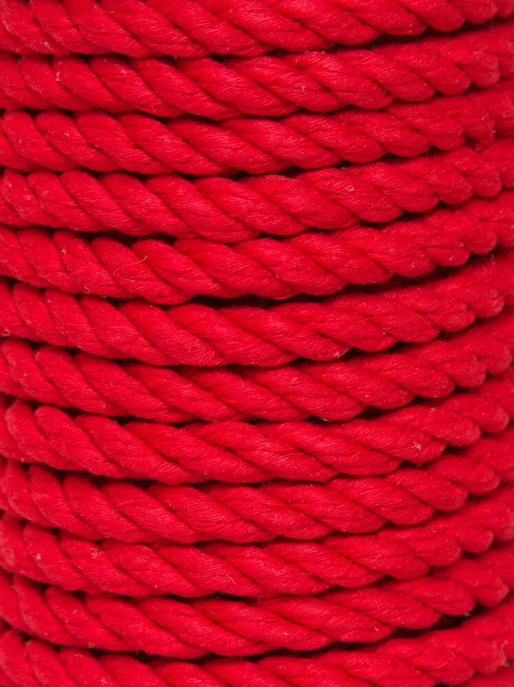 хлопковая веревка для шибари pinkrabbit красная, 10 м в Севастополе