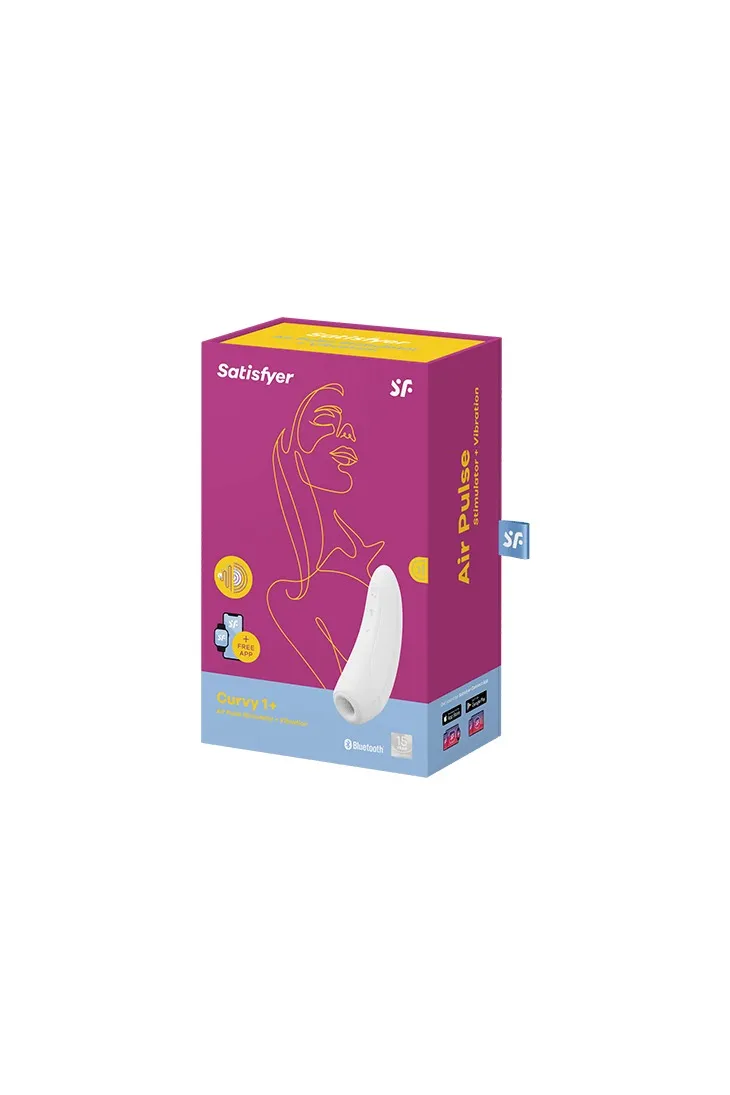 вакуумный массажер с вибрацией satisfyer curvy 1 plus white 001845sa в Севастополе