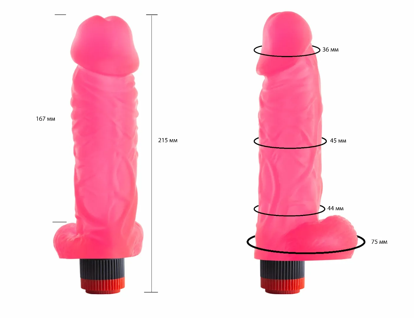 вибромассажер гелевый розовый 225500ru в Севастополе