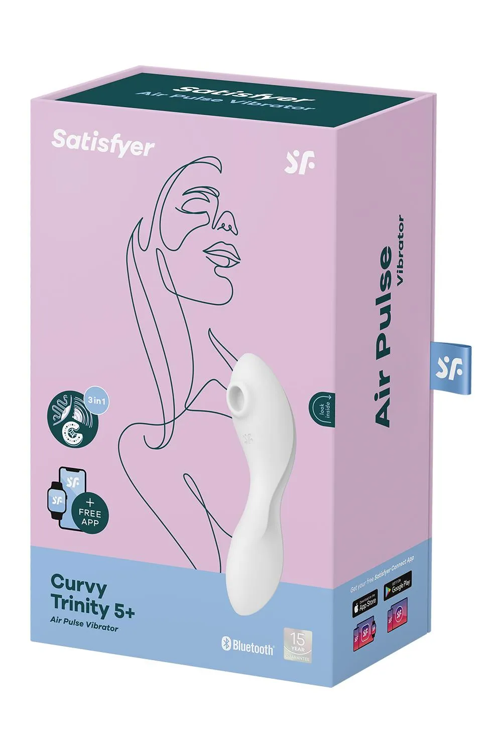 вакуумный массажер satisfyer curvy trinity 5+ white 036557sa в Севастополе
