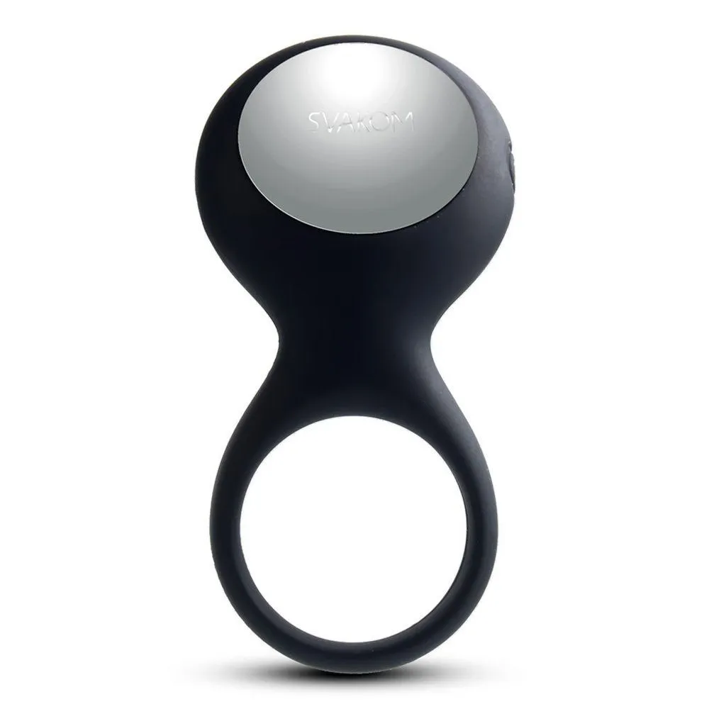 виброкольцо со стимулятором svakom tyler, черное в Севастополе