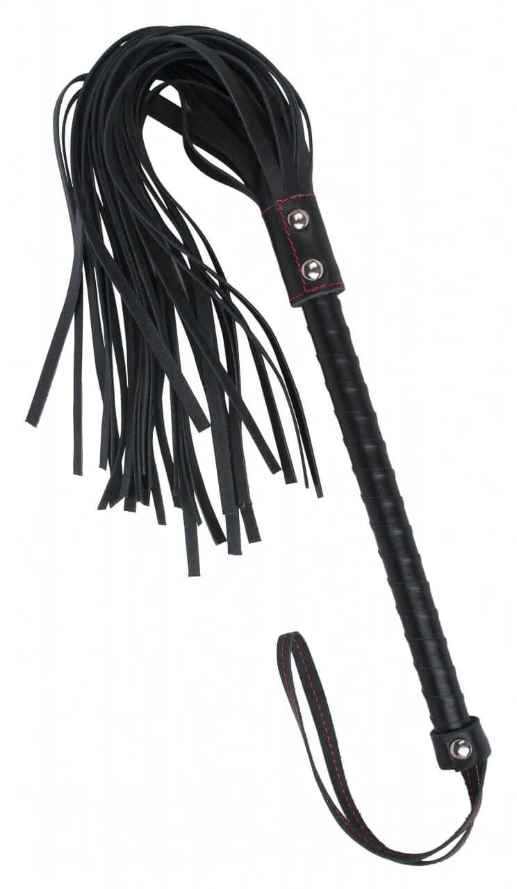 плеть tm fire horse с красной отстрочкой, чёрная в Севастополе