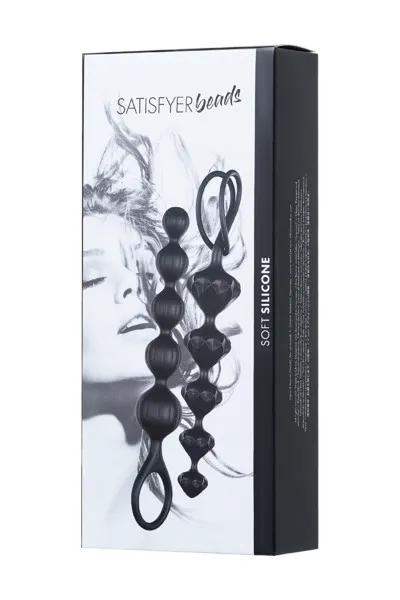 набор из 2 цепочек satisfyer beads black 000855sa в Севастополе
