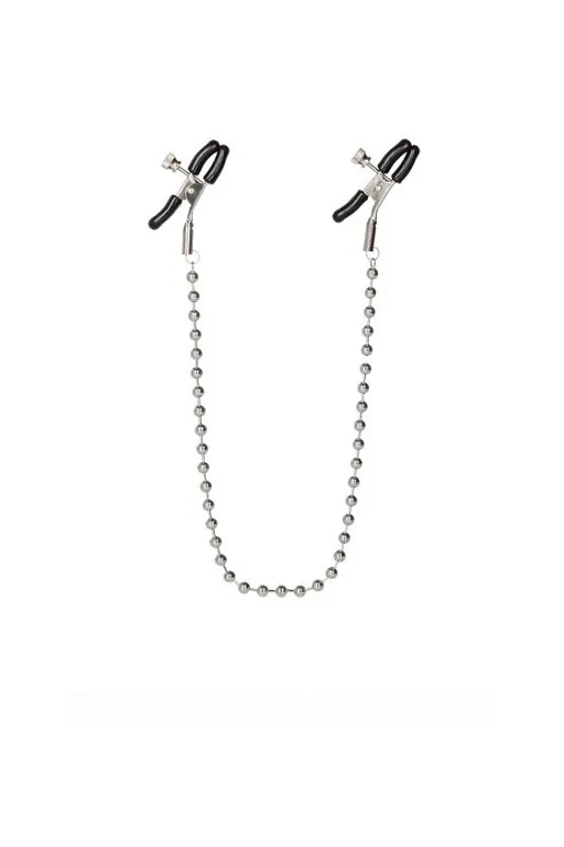 зажимы-прищепки (украшения) для сосков с цепочкой silver beaded nipple clamps в Севастополе