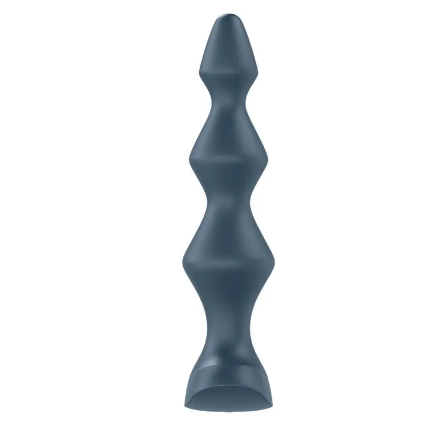 пробка анальная с вибрацией satisfyer lolli plug 1, серая в Севастополе