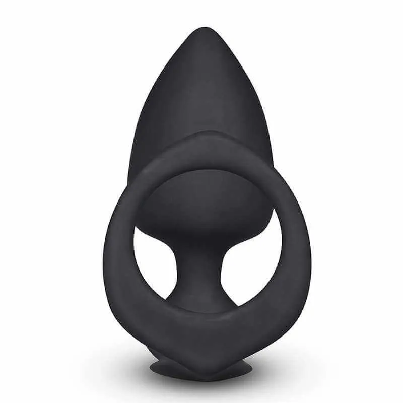 анальная пробка lovetoy combo threat cockring plug, черная в Севастополе
