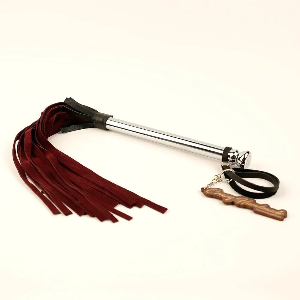 плеть pinkrabbit бургундия из натурального велюра, бордовая в Севастополе