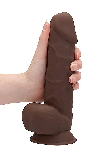 фаллоимитатор silicone dildo with balls - 21,6 см. в Севастополе