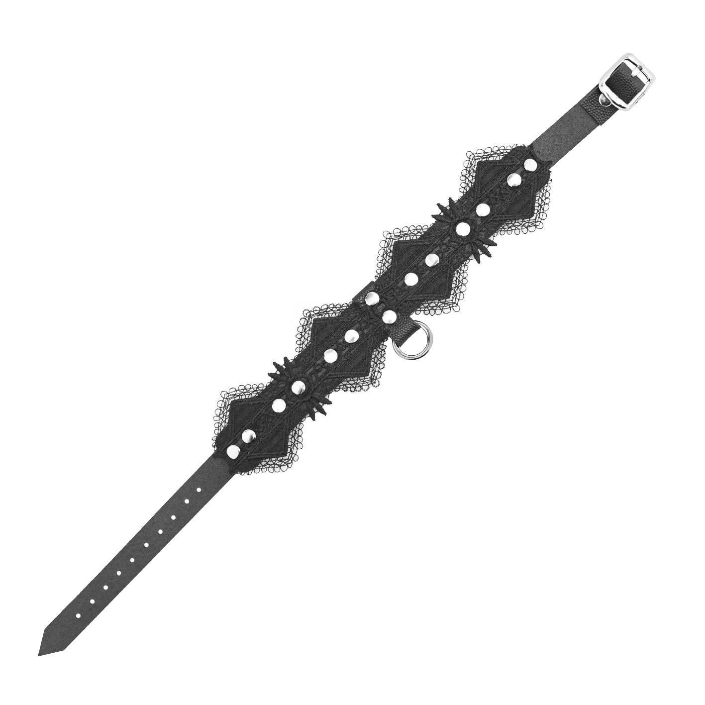 чокер с кружевом и кольцами со стразами в Севастополе