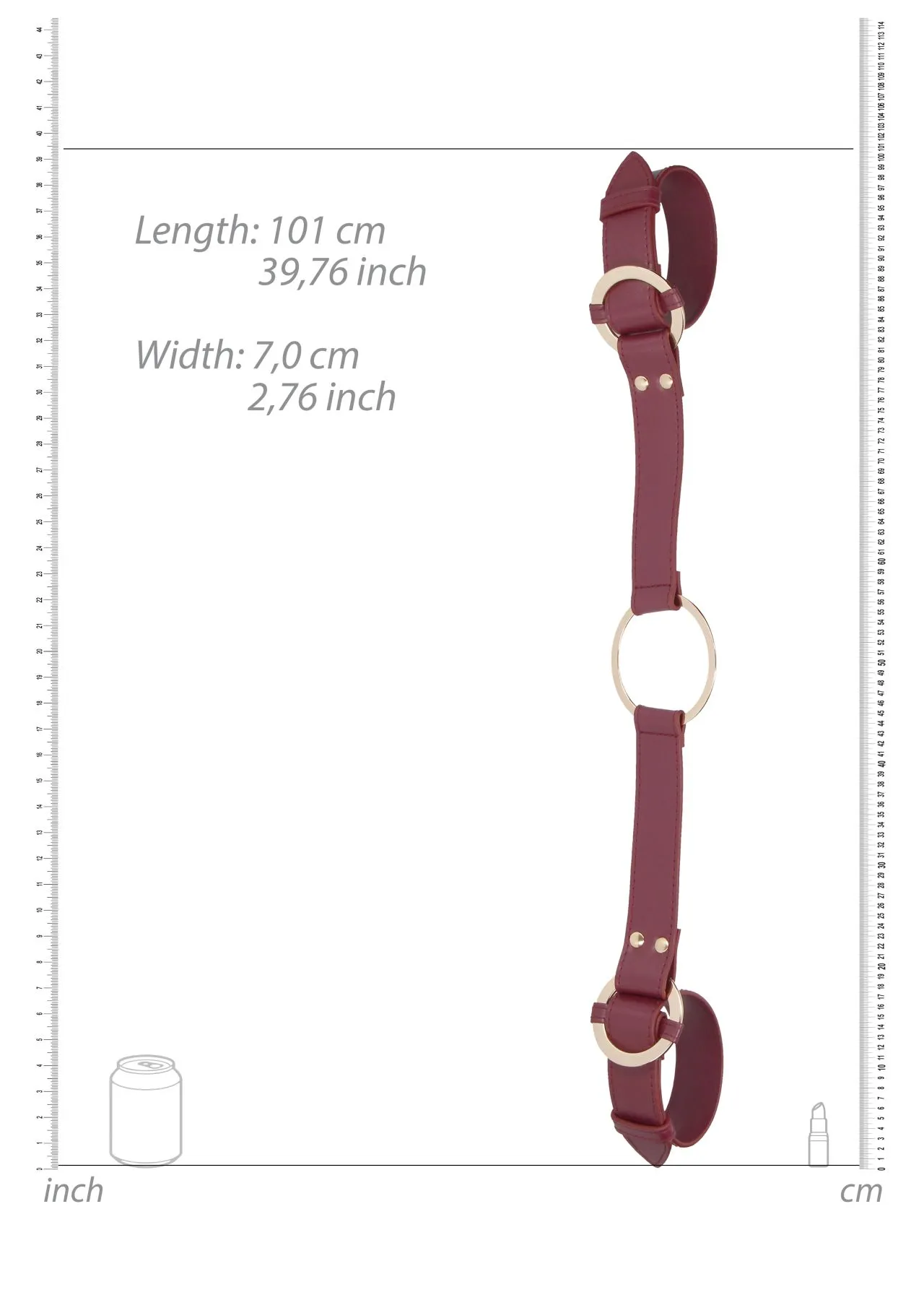 оковы на руки ouch ouch! - handcuff with connector - burgundy в Севастополе