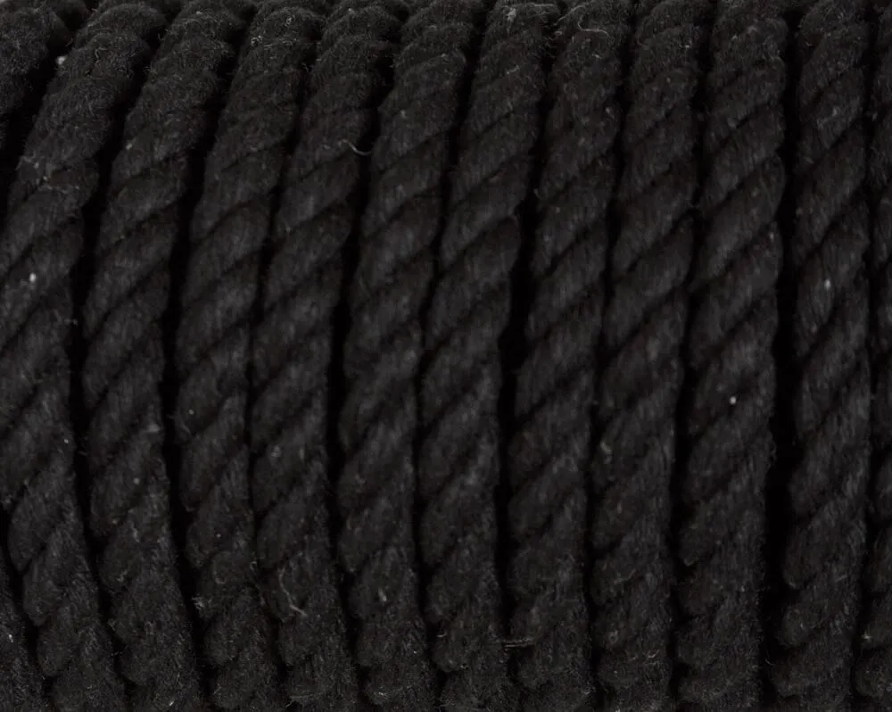 хлопковая веревка для шибари pinkrabbit черная, 20 м в Севастополе
