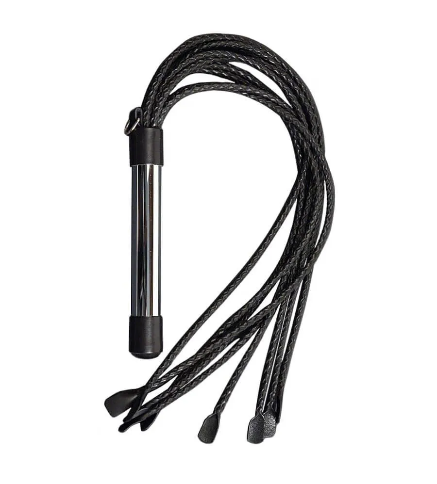 плеть beastly хром кошка 9-хвостка ноготковая, чёрная в Севастополе