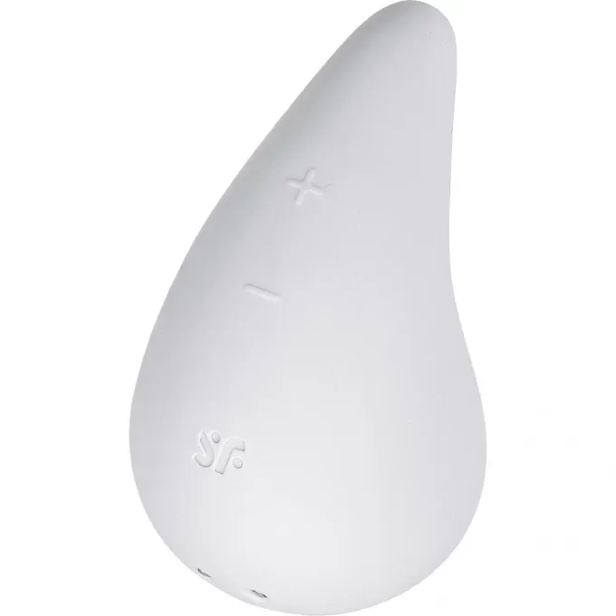 вибромассажер satisfyer dew drop, силикон, белый, 8,1 см в Севастополе