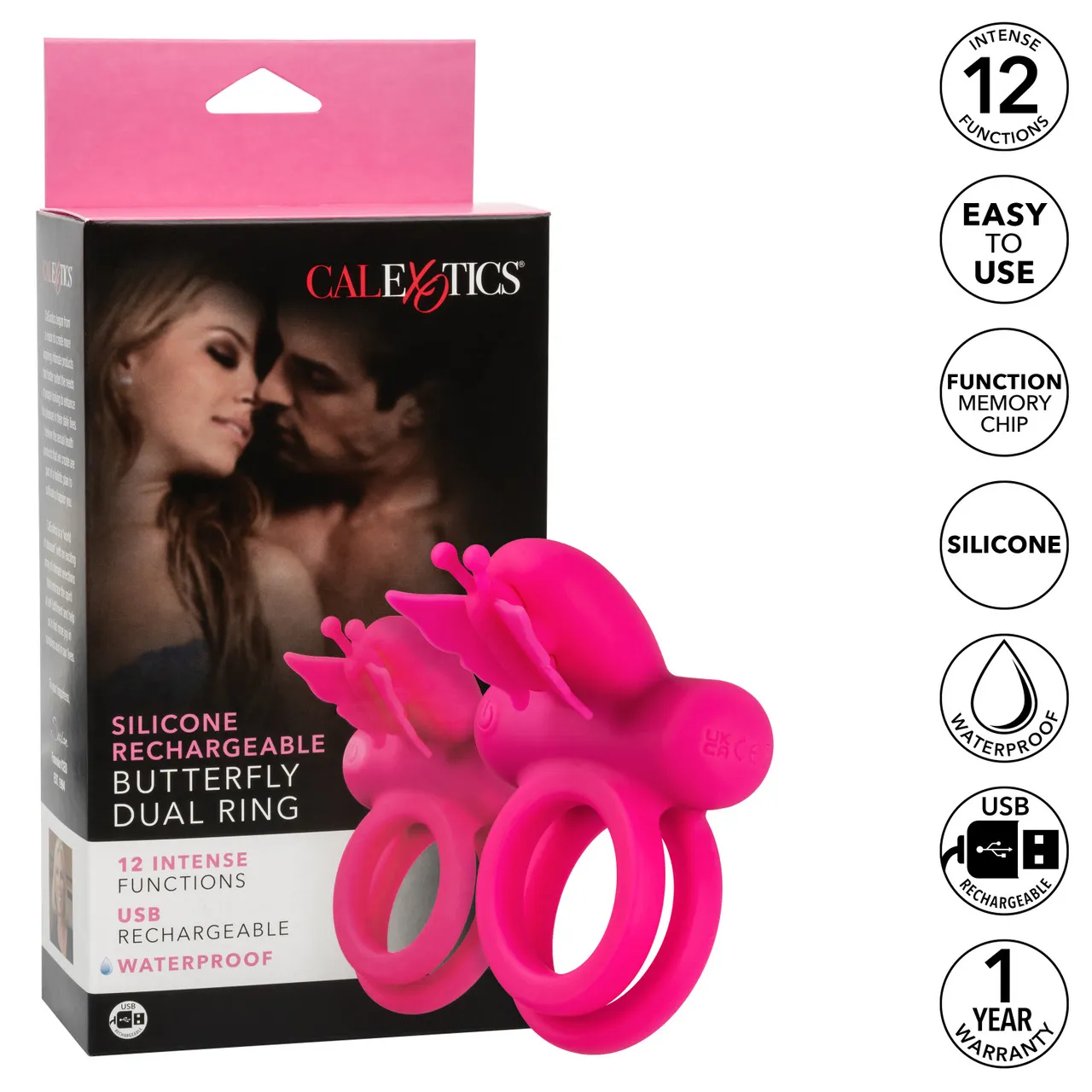 перезаряжаемое эрекционное виброкольцо silicone rechargeable dual butterfly ring в Севастополе