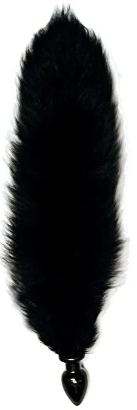 анальная пробка wild lust с черным лисьим хвостом, 3.2 см в Севастополе