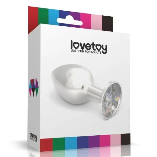 анальная пробка lovetoy малая, с красным камнем в Севастополе