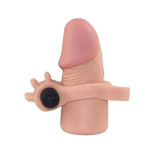 насадка на член lovetoy pleasure x-tender 7 inch, с вибрацией в Севастополе