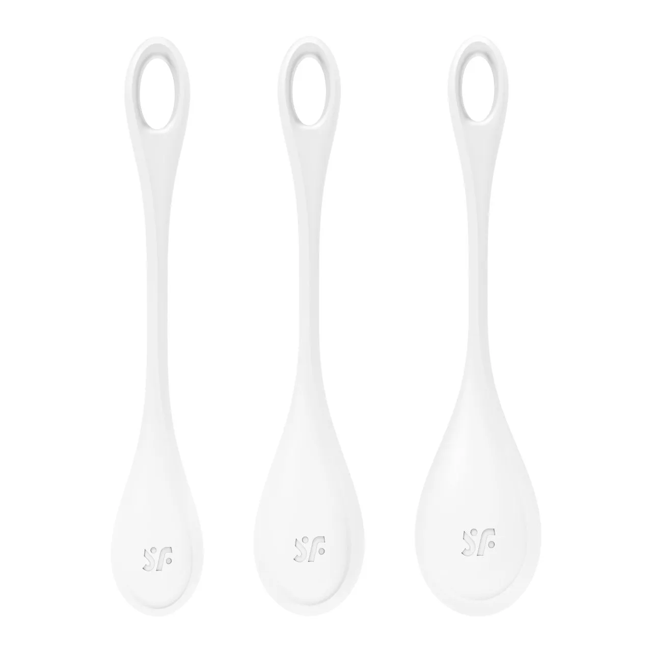 набор одинарных вагинальных шариков yoni power 1 (белый) в Севастополе