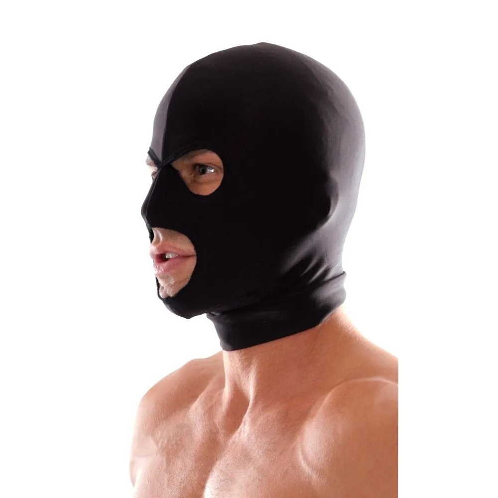 маска pipedream spandex 3 hole hood, черная в Севастополе