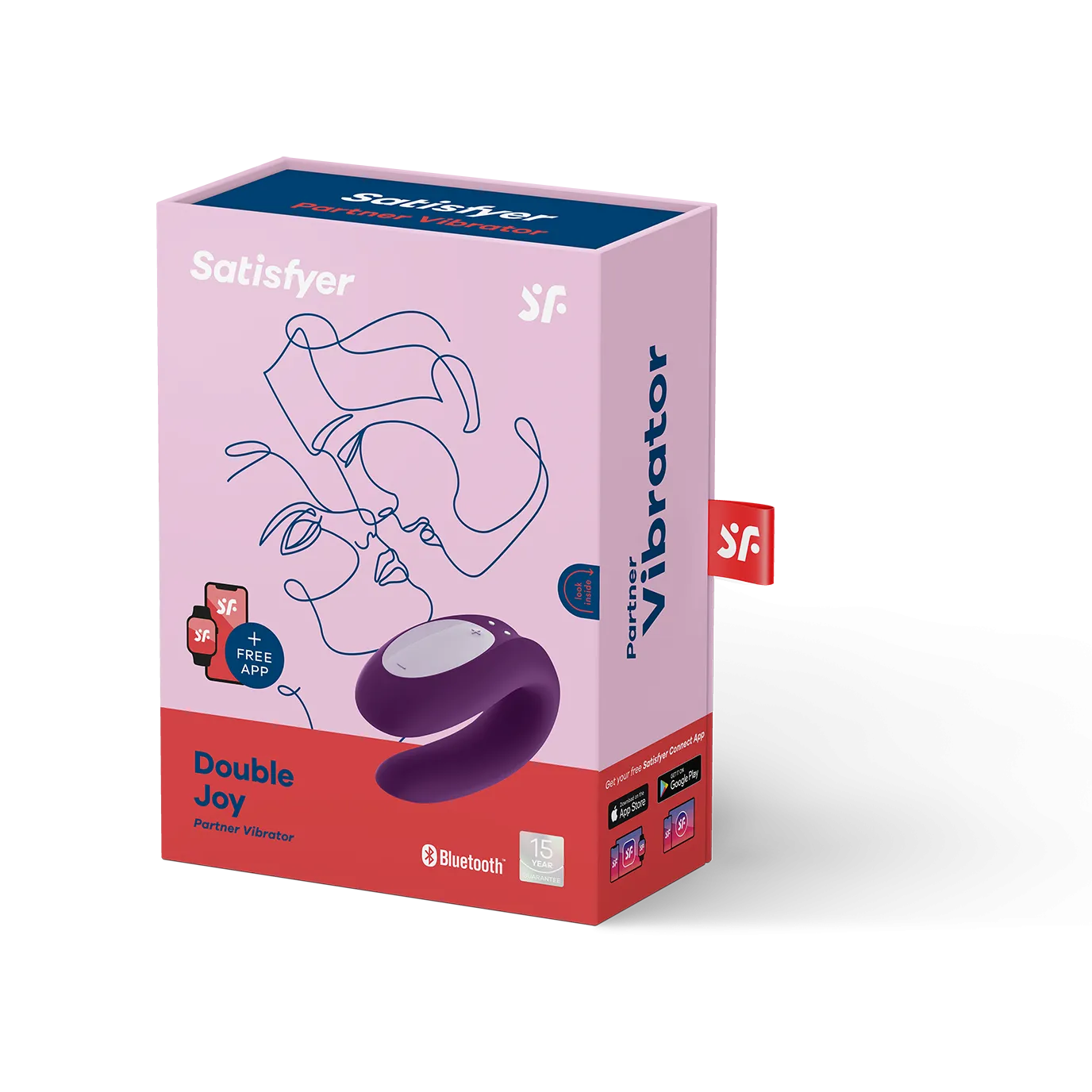 вибромассажер для пары satisfyer double joy violet 002408sa в Севастополе