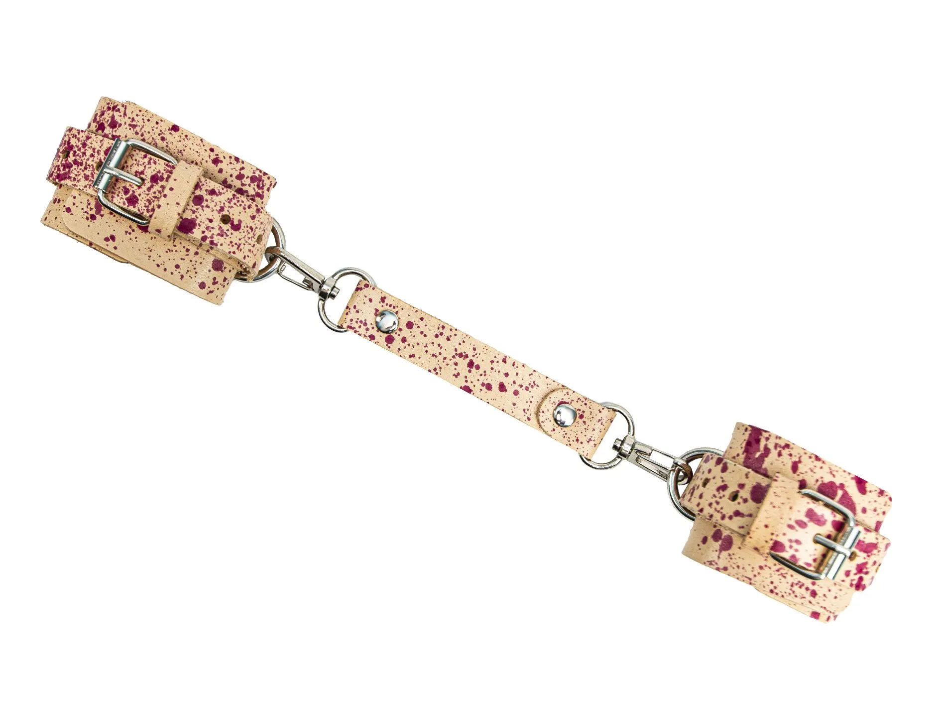 наручники широкие сплэш ручная окраска, красные брызги в Севастополе