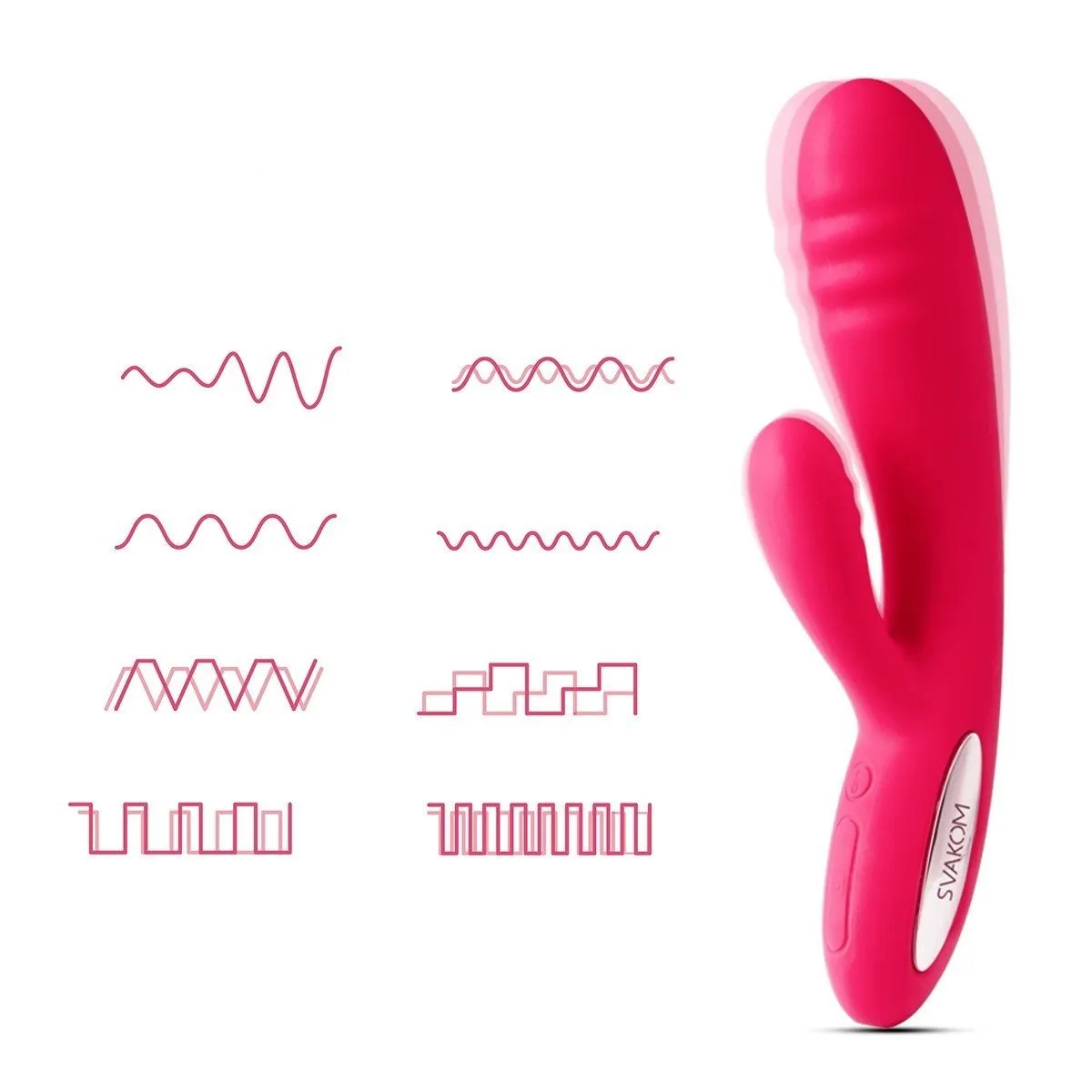 вибратор двойной svakom adonis, розовый в Севастополе