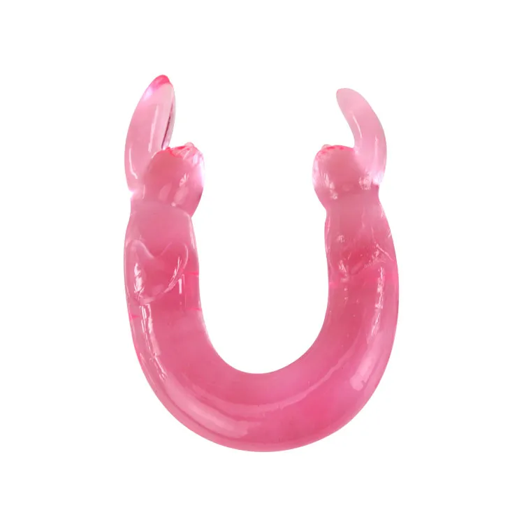 двойной фаллоимитатор rabbit розовый bi-040003pk в Севастополе