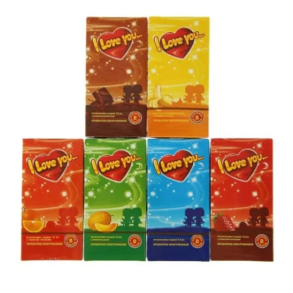 презервативы "i love you", 12 шт, в ассортименте в Севастополе