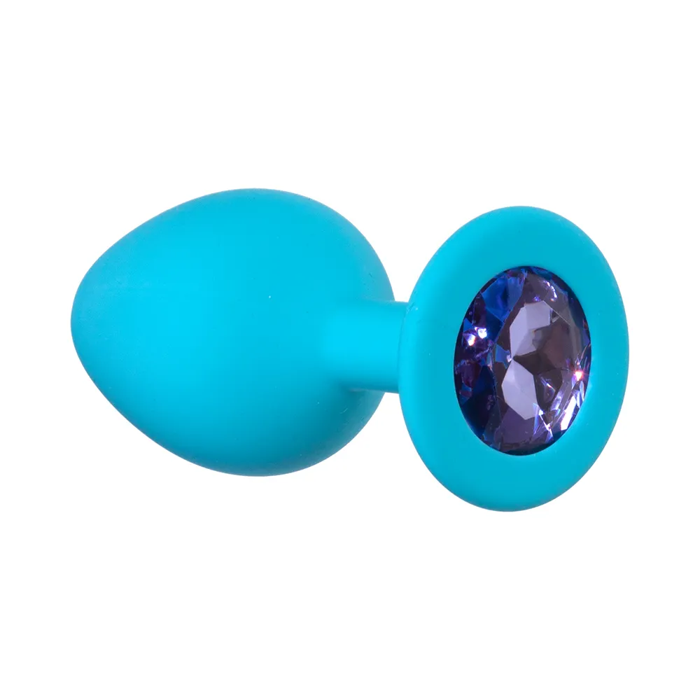 анальная пробка emotions cutie medium turquoise light purple crystal 4012-04lola в Севастополе