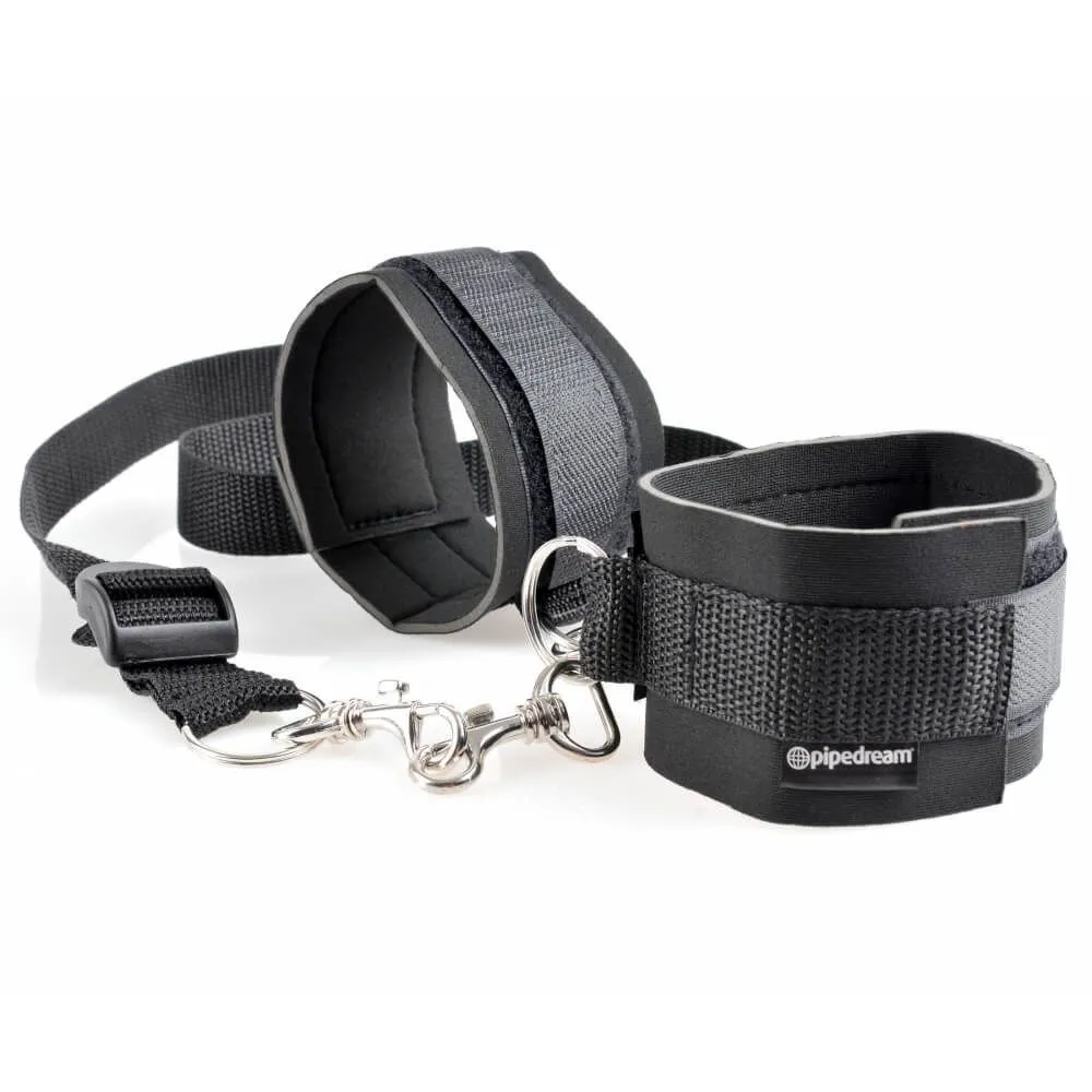 набор для бондажа pipedream cuff & tether set, черный в Севастополе