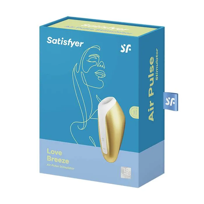 вакуум-волновой бесконтактный стимулятор клитора satisfyer love breeze, силикон, золотой в Севастополе