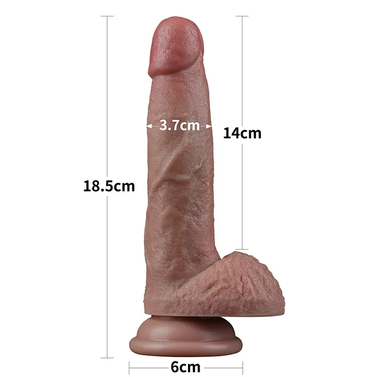 фаллоимитатор реалистичный lovetoy на присоске 18 см, телесный в Севастополе