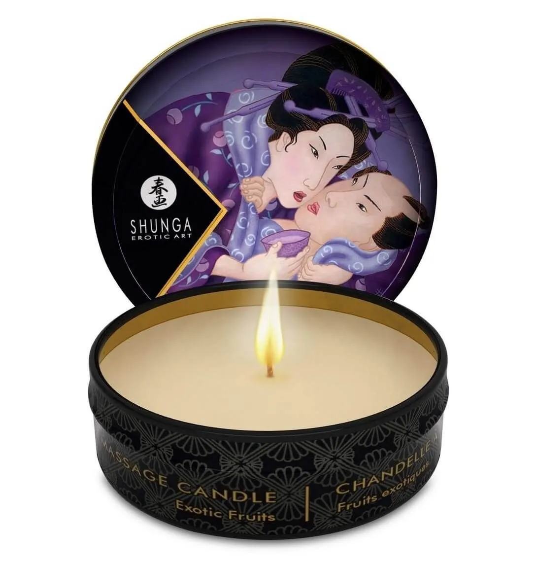 массажная свеча shunga mini massage candle exotic fruits, 30 мл в Севастополе